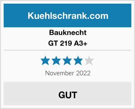 Bauknecht GT 219 A3+ Test