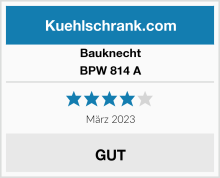 Bauknecht BPW 814 A Test