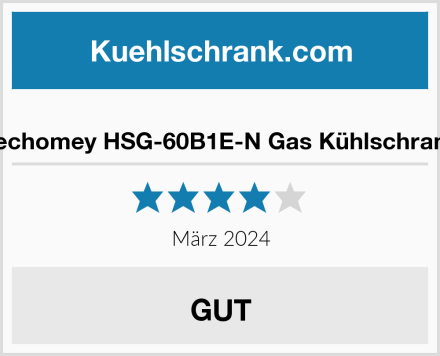  Techomey HSG-60B1E-N Gas Kühlschrank Test