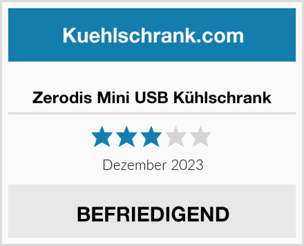  Zerodis Mini USB Kühlschrank Test