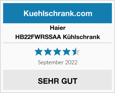 Haier HB22FWRSSAA Kühlschrank Test
