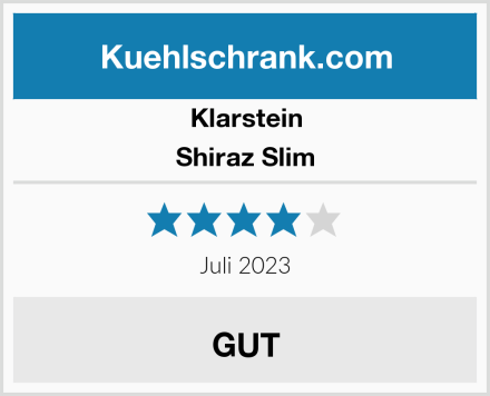Klarstein Shiraz Slim Test