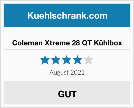  Coleman Xtreme 28 QT Kühlbox Test