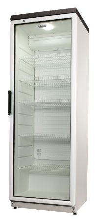 600x615mm Flaschenkühlschrank Kühlschrank 190 mit Glastür Umluftkühlung 